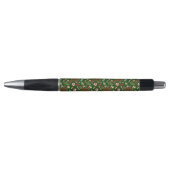 Speelse groene feestelijke gemberkoek snoeppatroon pen (Voorkant)