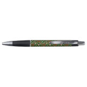 Speelse groene feestelijke gemberkoek snoeppatroon pen (Achterkant)