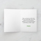 Speelse groene kabouters Shamrocks St Patrick's Da Kaart (Binnen)