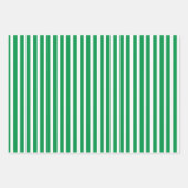 Speelse Groene Lijnen, Zigzags & Shamrocks set van Inpakpapier Vel (Voorkant)