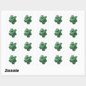 Speelse groene LUCKY COINS Stickerontwerp Vierkante Sticker (Vel)
