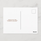 Speelse Groundhog Close-up Wildlife Briefkaart (Achterkant)