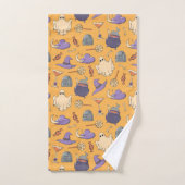 Speelse Halloween geesten en heksen patroon Bad Handdoek (Handdoek)