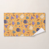 Speelse Halloween geesten en heksen patroon Bad Handdoek (Handdoek)