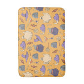 Speelse Halloween geesten en heksen patroon Badmat (Voorkant Verticaal)