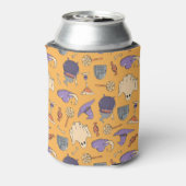 Speelse Halloween geesten en heksen patroon Blikjeskoeler (Blikje Achterkant)