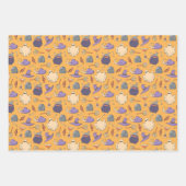 Speelse Halloween geesten en heksen patroon Inpakpapier Vel (Voorkant 2)