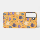 Speelse Halloween geesten en heksen patroon Samsung Galaxy Hoesje (Achterkant horizontaal)