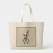 Speelse Halloween illustratie Grote Tote Bag (Achterkant)