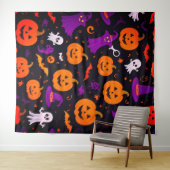 Speelse Halloween Wandkleed (In Situ (horizontaal))