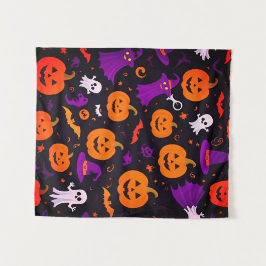 Speelse Halloween Wandkleed (Voorkant (horizontaal))