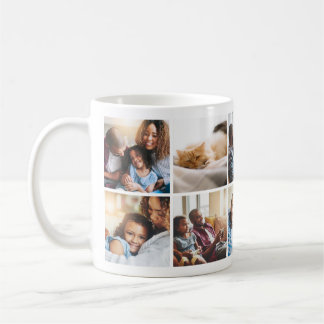 Speelse Happy Family Photo Collage Mok