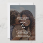 Speelse Happy Photo Bruiloft Kaart (Voorkant)