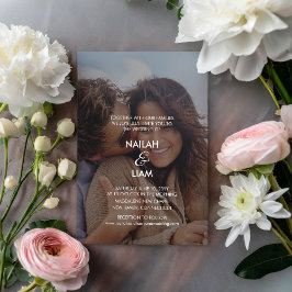 Speelse Happy Photo Bruiloft Kaart