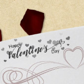 Speelse Happy Valentines Day Schattigee harten Zelfinktende Stempel
