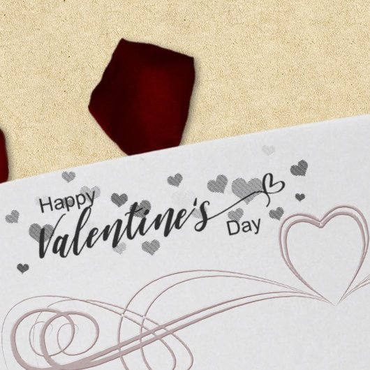 Speelse Happy Valentines Day Schattigee harten Zelfinktende Stempel