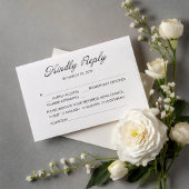 Speelse Happy Wedding RSVP Kaart