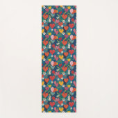 Speelse harten Bloemen Yogamat (Voorkant)