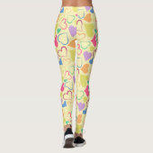 speelse harten leggings (Achterkant)