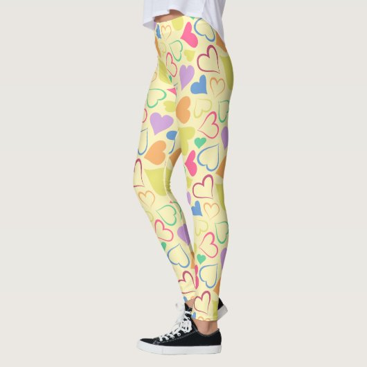 speelse harten leggings (Links)