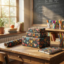 Speelse Heart Classroom: Kleurrijke kunst van Kind