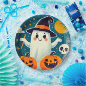 Speelse heks Halloween Party Bord - Cartoon (Feest)