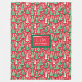 Speelse heldere kleuren waterverf preppy cadeau de fleece deken (Voorkant)