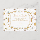 Speelse Hemelse Safari Luier Raffle Informatiekaartje (Voorkant)