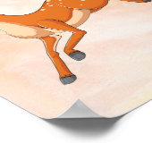 Speelse Herten Cartoon Poster - Woodland Nursery A (Hoek)