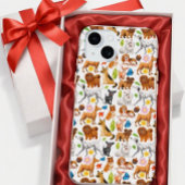 Speelse Hond Parade iPhone Hoesje 15 Case