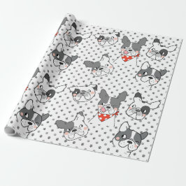 Speelse Hond Patroon Ontwerp Cadeaupapier