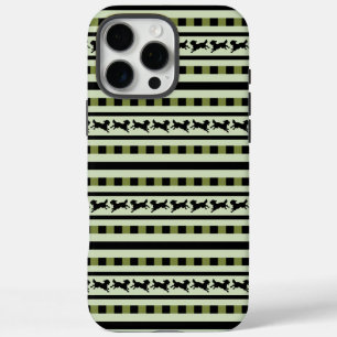 Speelse Hond Streep Patroon iPhone 16 Pro Max Hoesje