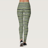 Speelse Hond Streep Patroon Leggings (Achterkant)