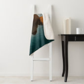 Speelse hond zwemmen onder water ontwerp sherpa deken (In situ)