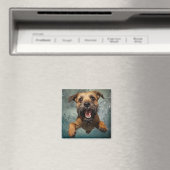 Speelse Hond Zwemt Onderwater Ontwerp Magneet (Insitu (Vaatwasser))