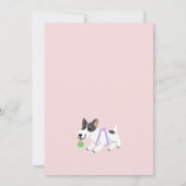 Speelse honden baby shower kaart (Achterkant)