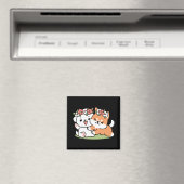 Speelse honden met bloemenkronen – Fun Spring Them Magneet (Insitu (Vaatwasser))