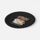 Speelse honden met bloemenkronen – Fun Spring Them Papieren Bordje (Gekanteld)