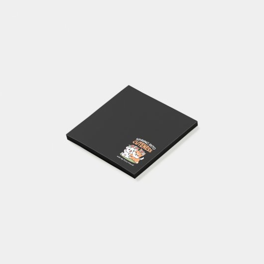 Speelse honden met bloemenkronen – Fun Spring Them Post-it® Notes (Schuin)