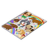 Speelse honden Puppies Notitieboek (Linkerzijde)