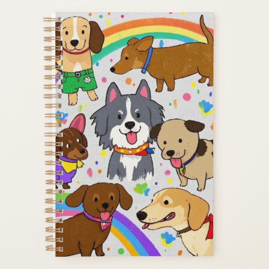 Speelse honden Puppies Planner (Voorkant)