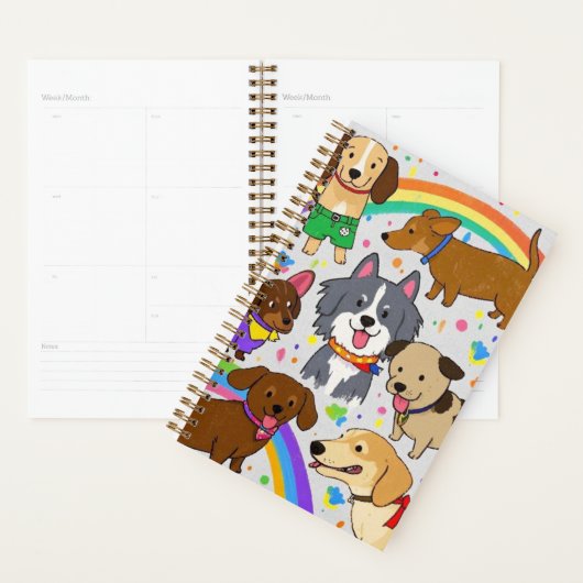 Speelse honden Puppies Planner (Display)