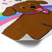 Speelse honden Puppies Poster (Hoek)