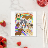 Speelse Honden Puppies Servet (Insitu)