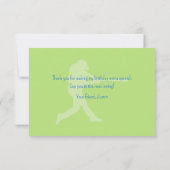 Speelse honkbal verjaardagsfeestje thema voor kind bedankkaart (Achterkant)