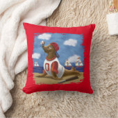 Speelse Honkbal Zeehond Worp Kussen (Deken)