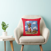 Speelse Honkbal Zeehond Worp Kussen (Stoel)