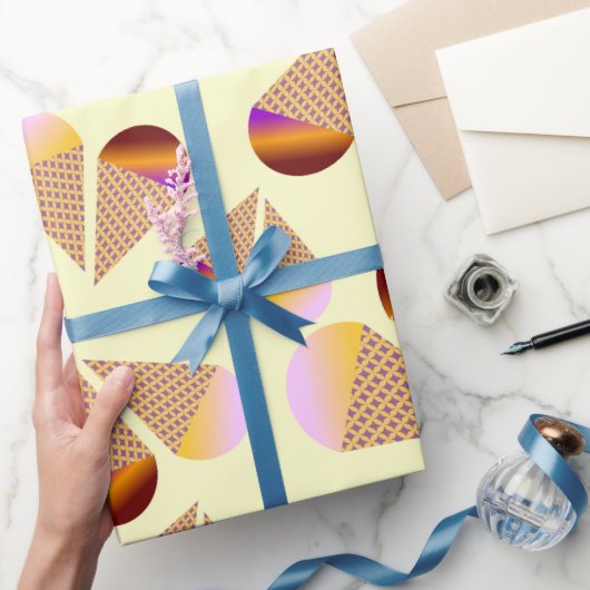 Speelse Ice Cream Cone Design Cadeaupapier (Geschenken)