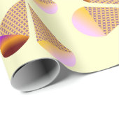 Speelse Ice Cream Cone Design Cadeaupapier (Rol Hoek)