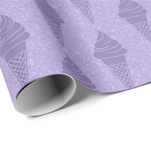 Speelse Ice Cream Cone Gift Wrap Cadeaupapier (Rol Hoek)
